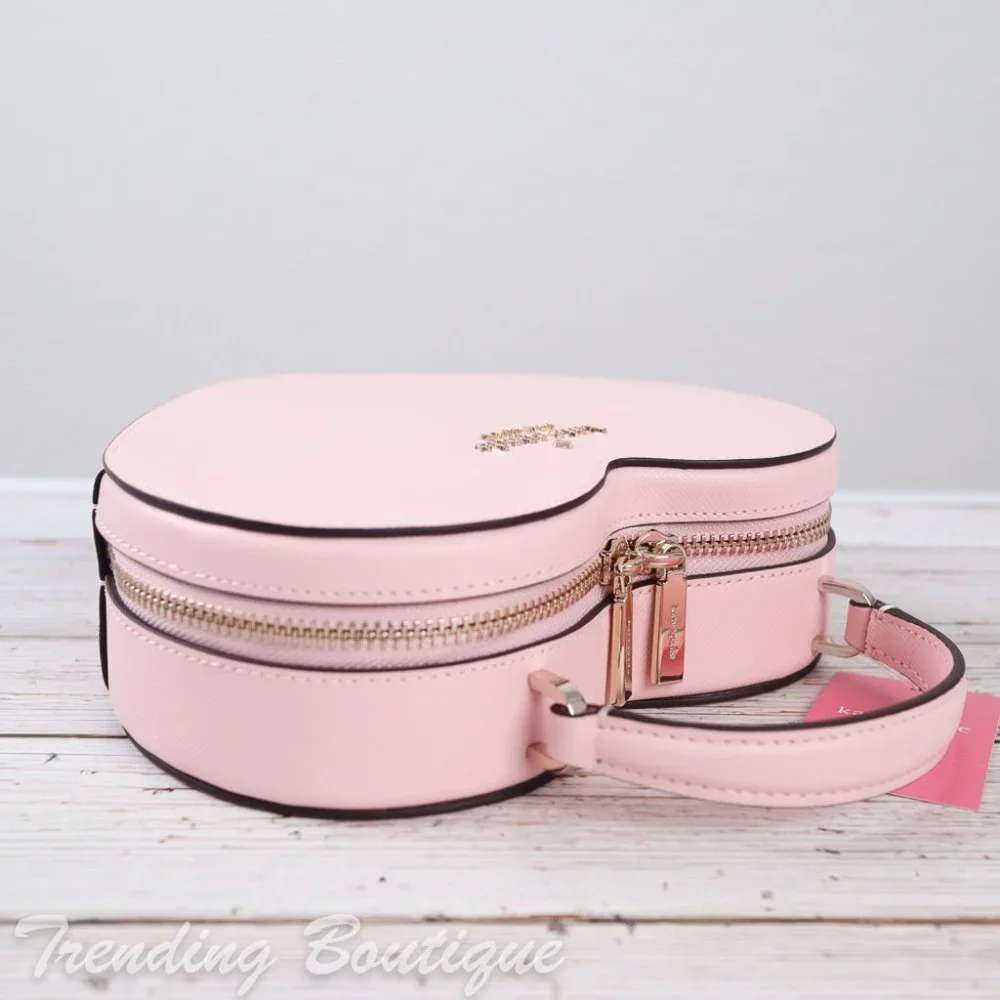 NWT Kate Spade New York Love Shack Heart Crossbody in Chalk Pink - Picture 9 of 13